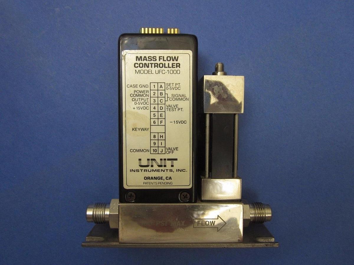 Used Unit UFC-1000, MFC, Mass Flow Controller, HCL, 500 SCCM, 1/4" VCR, Used