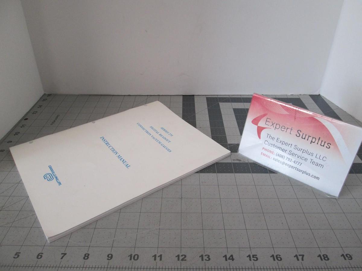 Used Granville-Phillips, Series 275 Digital Readout Instruction Manual, Used