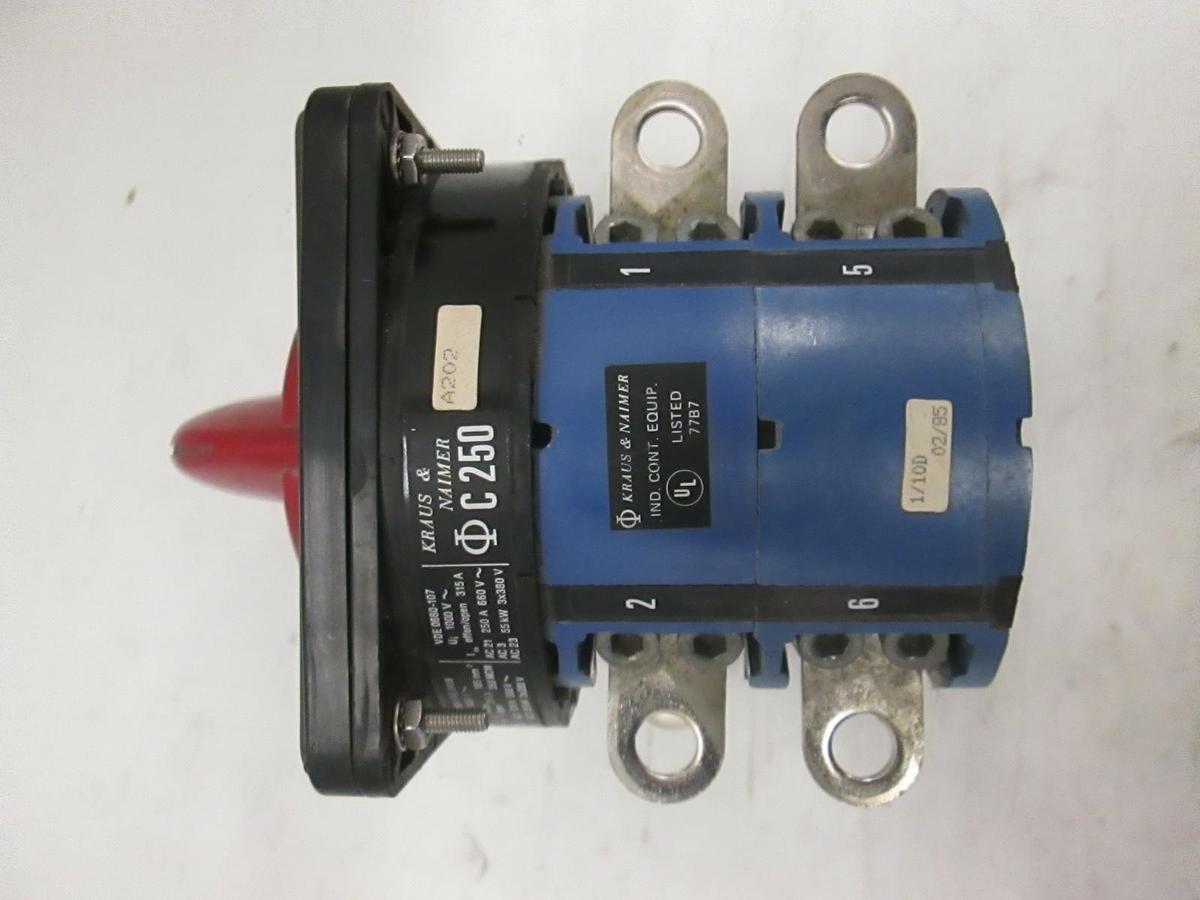 Used Kraus and Naimer C250, Furnace Switch, Used