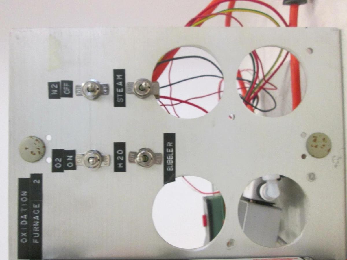 Used Oxidation Furnace for N2/ O2 Gas Flowmeter Panel w/ Solenoid Valves, Used