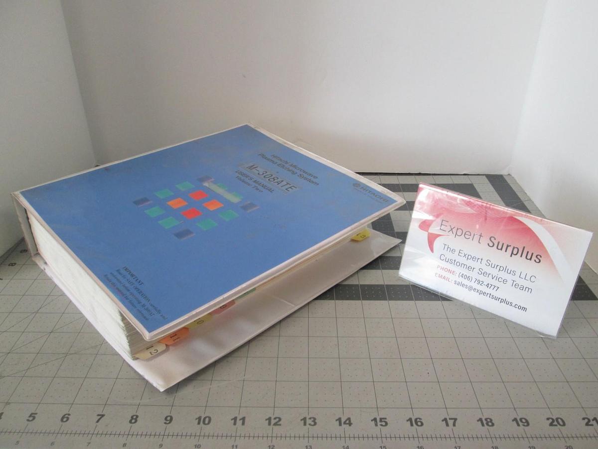 Used Hitachi, M-308ATE, Plasma Etching System, User's Manual Volume Two, Used