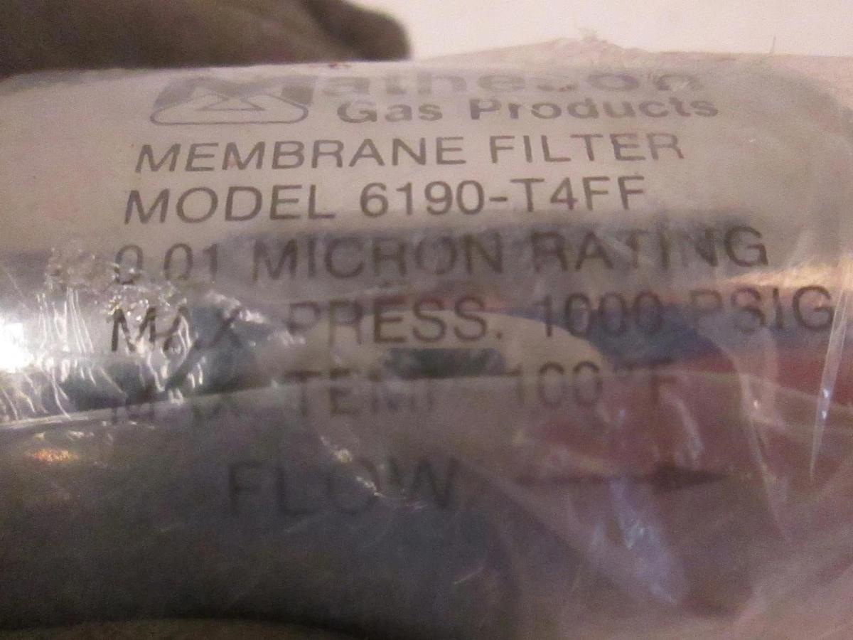 Matheson Inline Gas Filter 6190-T4FF, 1/4" Tube Fitting, 1000 psig,New