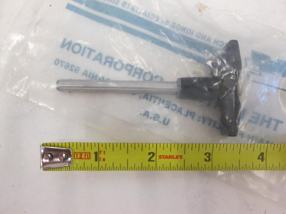 Used Hartwell Corporation, T-Handle, Push Button, 2-Ball Lock Quick Release, NEW