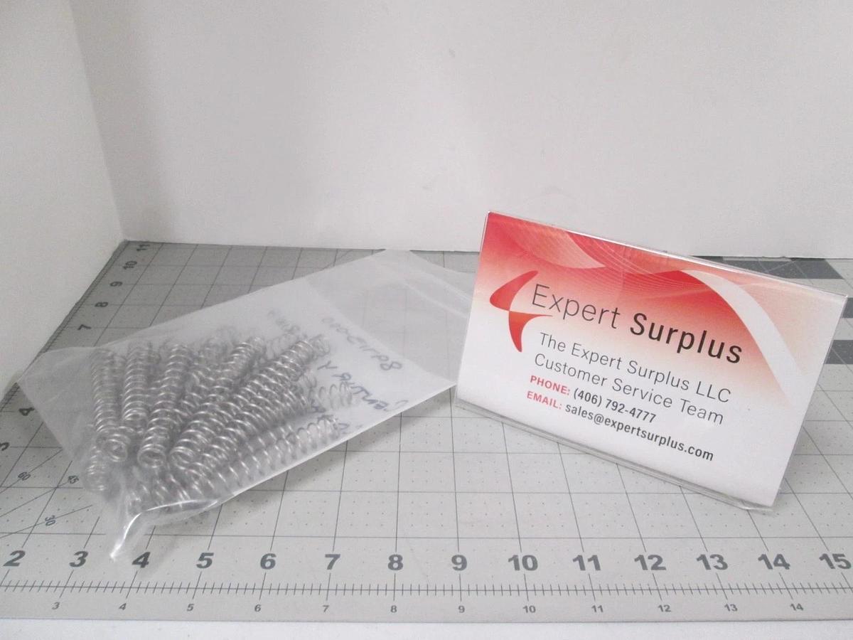 Century Spring, Compression Spring, SS .48" OD x 3" L x .39 ID, New, Lot of 25