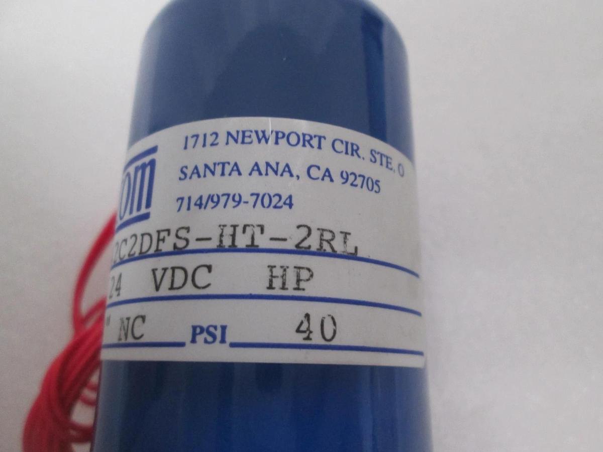 Teqom, M442C2DFS-HT-2RL, 2 Way Valve,40PSI, 1/4" NC, 24 VDC, , New