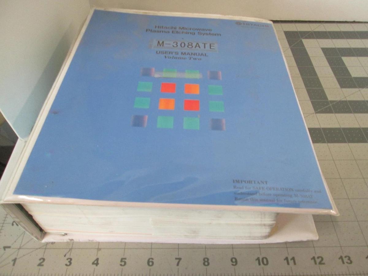 Used Hitachi, M-308ATE, Plasma Etching System, User's Manual Volume Two, Used