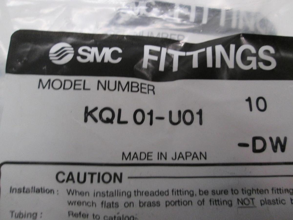 SMC, KQL 01-U01, Elbow Fitting, New, Lot of 45