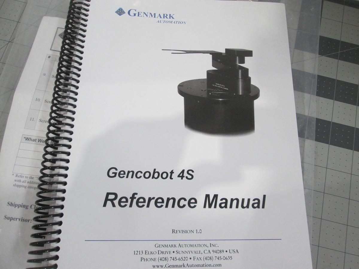 Used Genmark, GencoBot, 4S604304 Robot and Robot Arm w/ Software and Manual, New