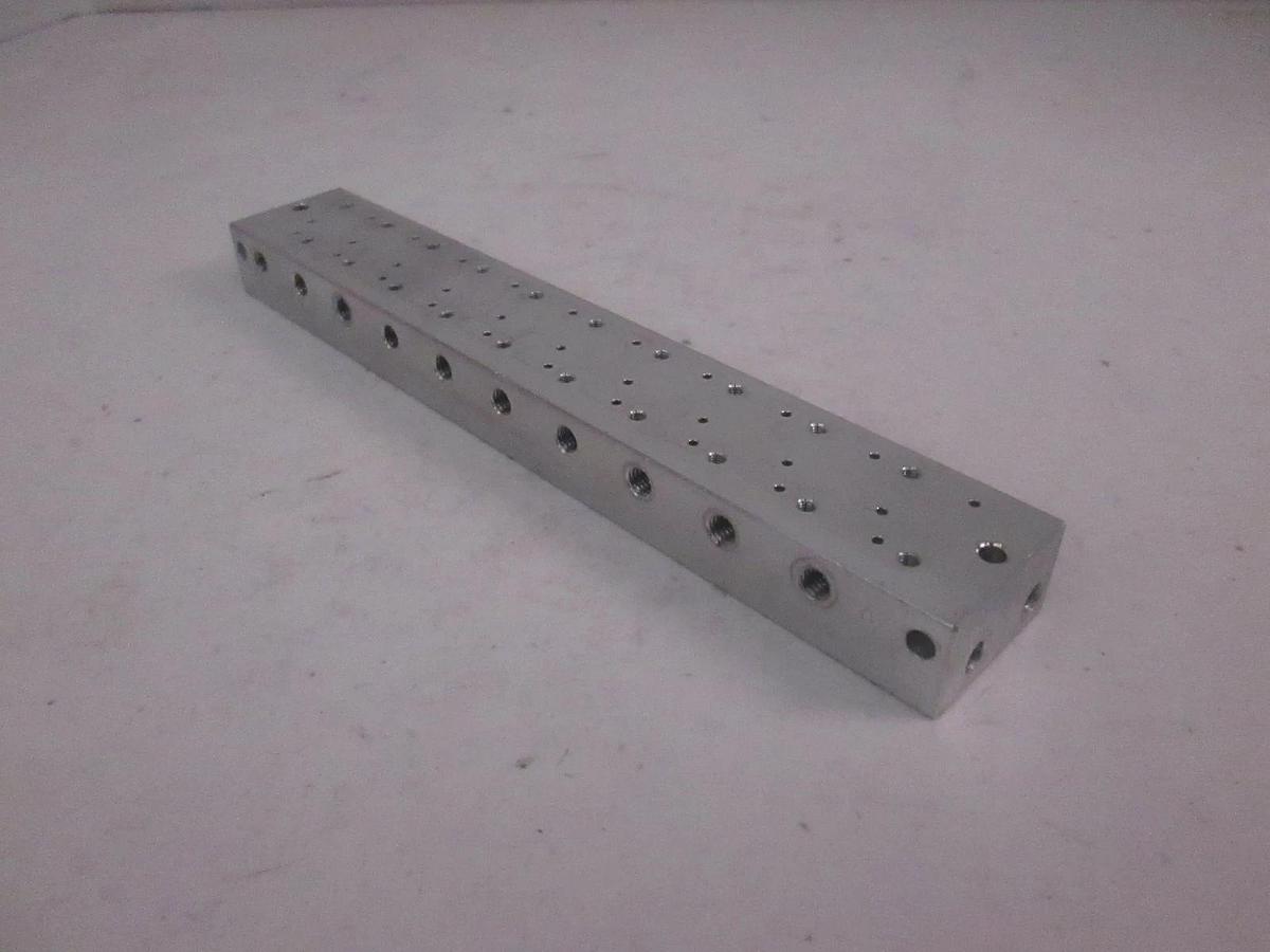 Used SMC K01-005, 10 Position Manifold Block for Valve, Used