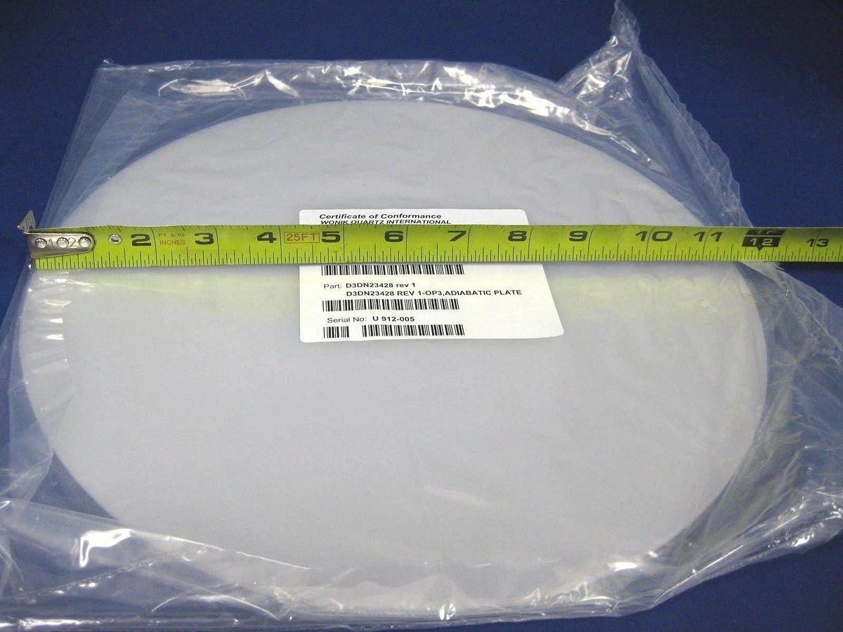Used TEL Tokyo Electron 300mm Adiabatic Plate, Quartz, D3DN23428, New