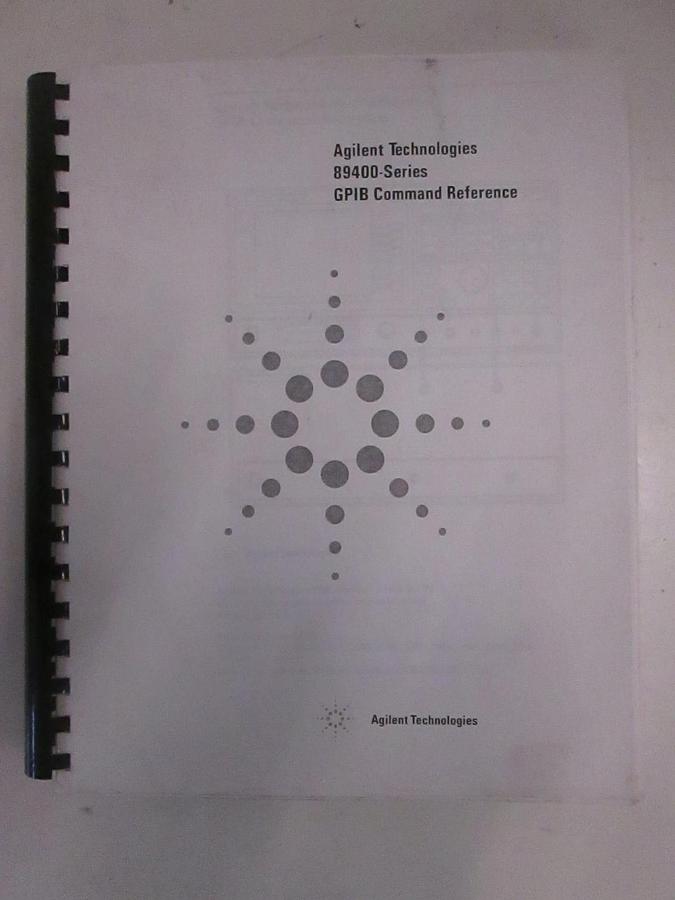 Used Agilent 89400 Series GPIB Command Reference, Used