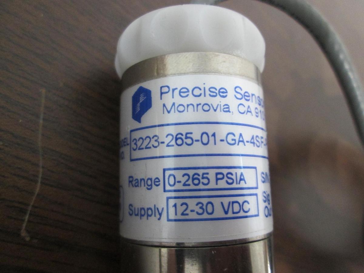Used Precise Sensors, 3223-265-01-GA-4SF-P10, 0-265 PSIA, 12-30 VDC Sensor, Used