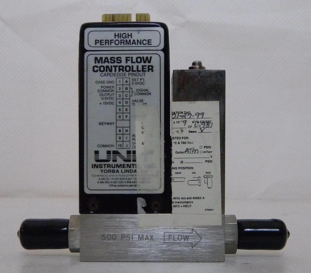 Used Unit UFC-1110A Mass Flow Controller, Gas- O2, Range- 15 SLM, Used