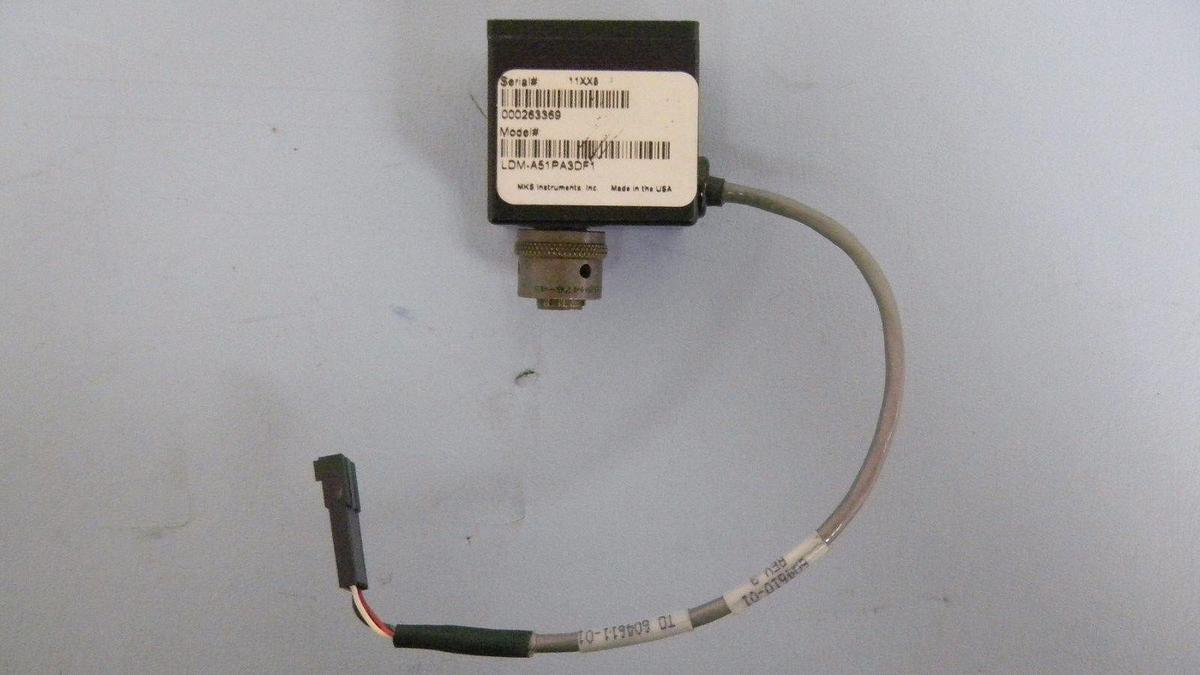 Used MKS LDM-A51PA3DF1 Local Display Module, Type: LDM- Red Display, 50PSI, NIB
