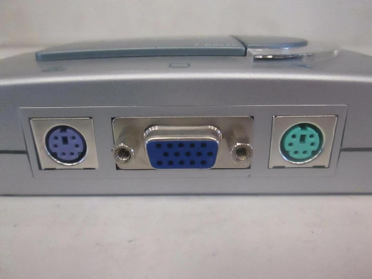 Used 2 Port PS2 Allmice KVM Switch with Audio, CS-A102A, Used