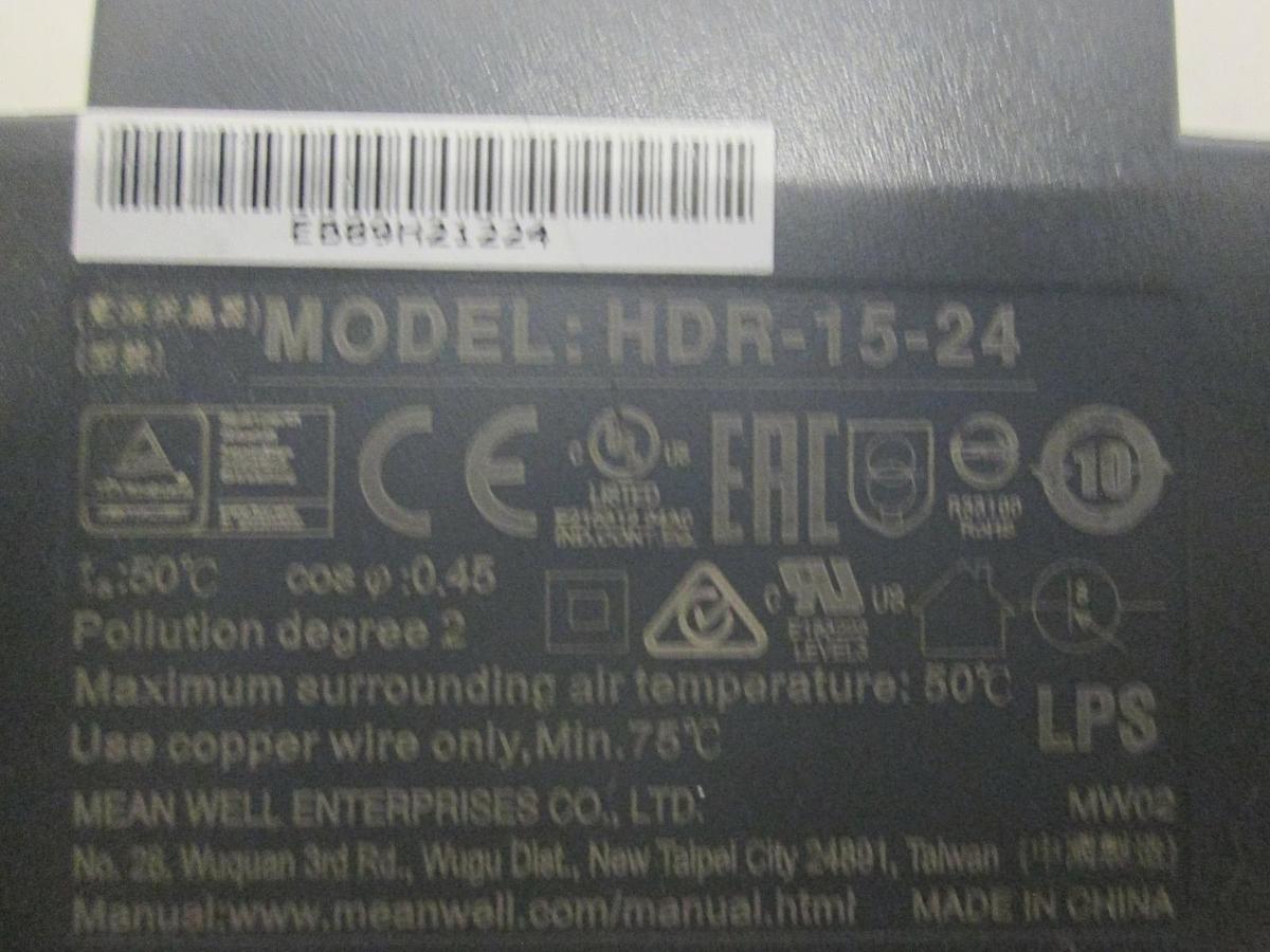 Used Mean Well, Power Supply, HDR-15-24, Used, Lot of 2