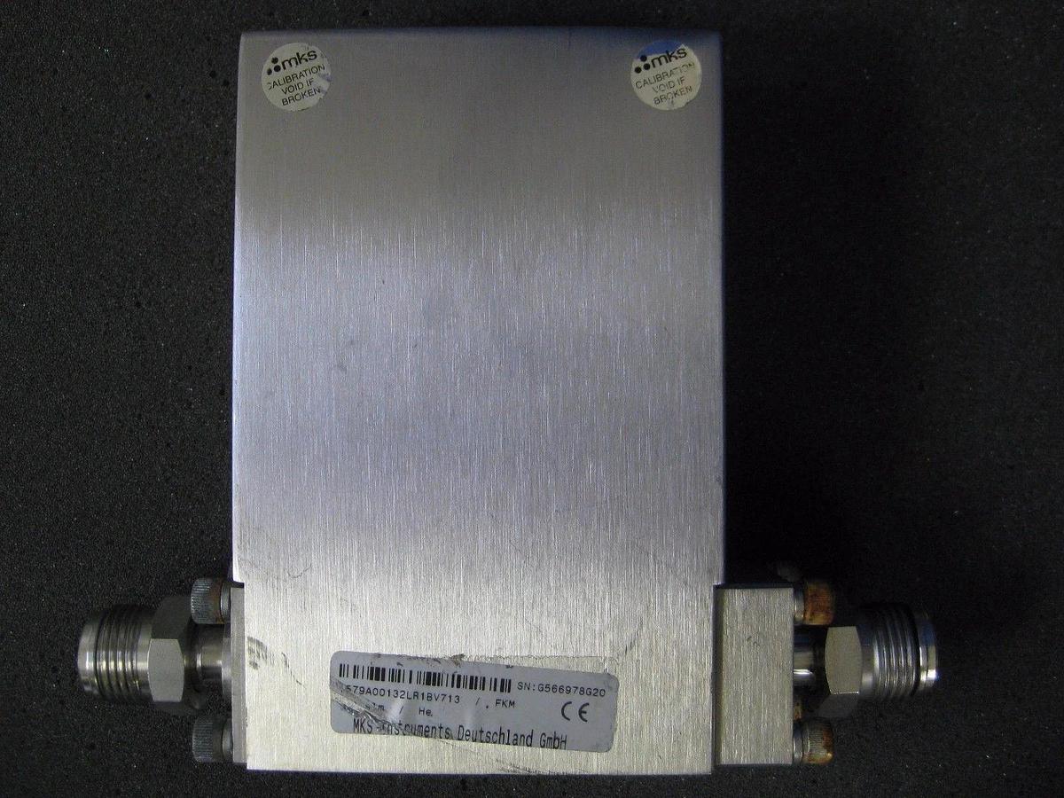 Used MKS 1579A00132LR1BV713 Mass Flow Controller, He, 300 SLM, 1/2" MVCR, Used