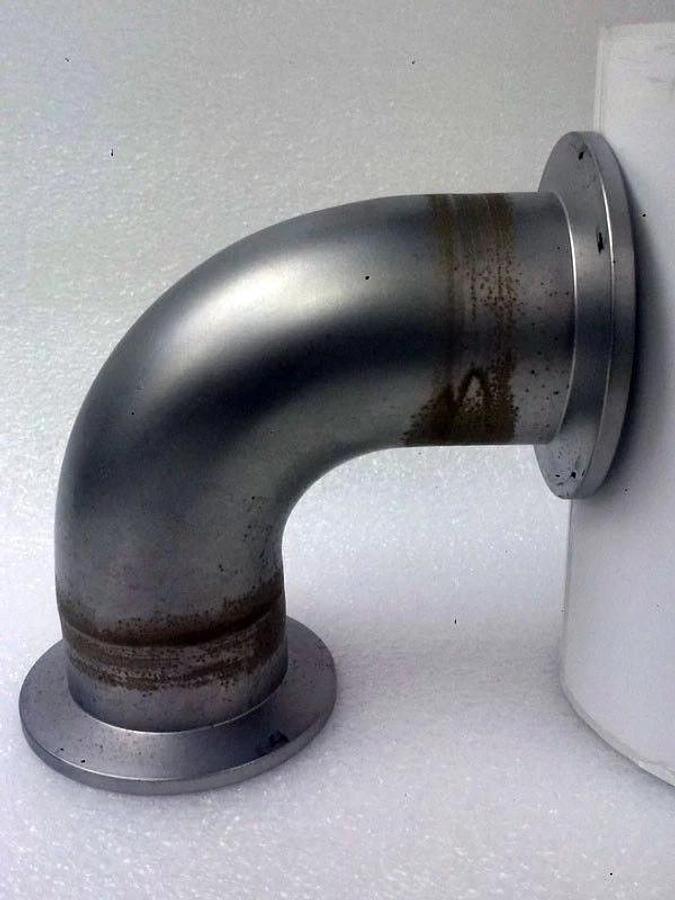 Used ISO-KF Elbow 90 Degree Radius NW40, Used
