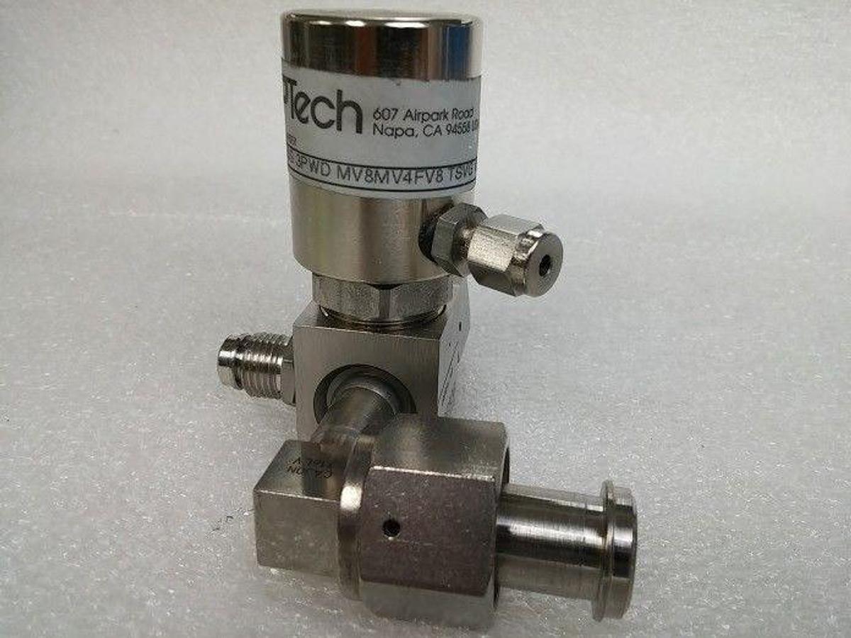 Aptech AP3550S 3 Port Valve, 1/2"FVCR x 1/2" FVCR x 1/4"MVCR , Used