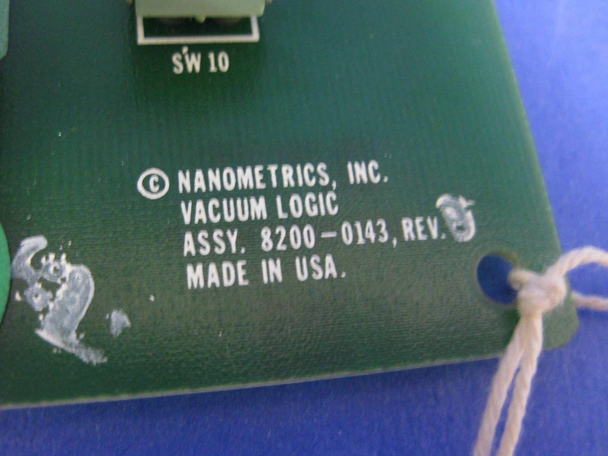 Used Nanometrics 8200-0143 Vacuum Logic PCB Assy, Used