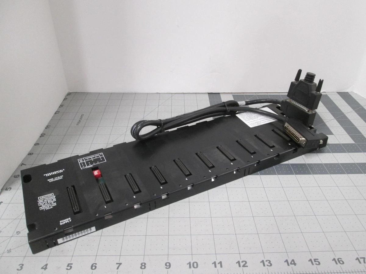 Used GE Fanuc, IC693CHS392D, 10 Slot Baseplate Expansion Module w/ Connect Cable,Used