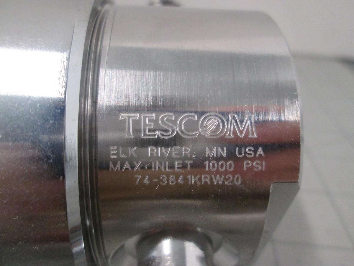 Tescom, 74-3841KRW20, Pressure Regulator, Max Inlet 1000 PSIG, Outlet 60PSIG,New