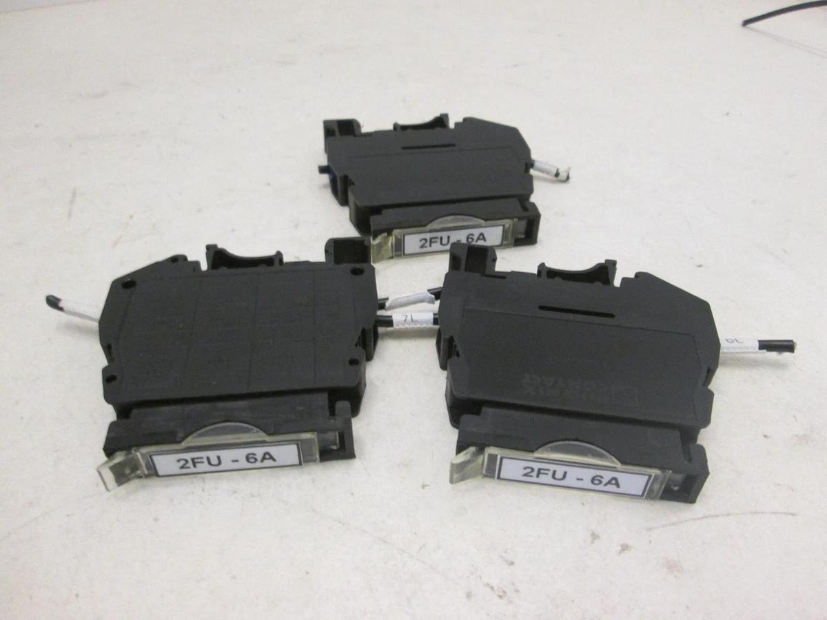 Used Phoenix Contact, Type USIG, Terminal Fuse Block, 6A, Used, Lot of 3