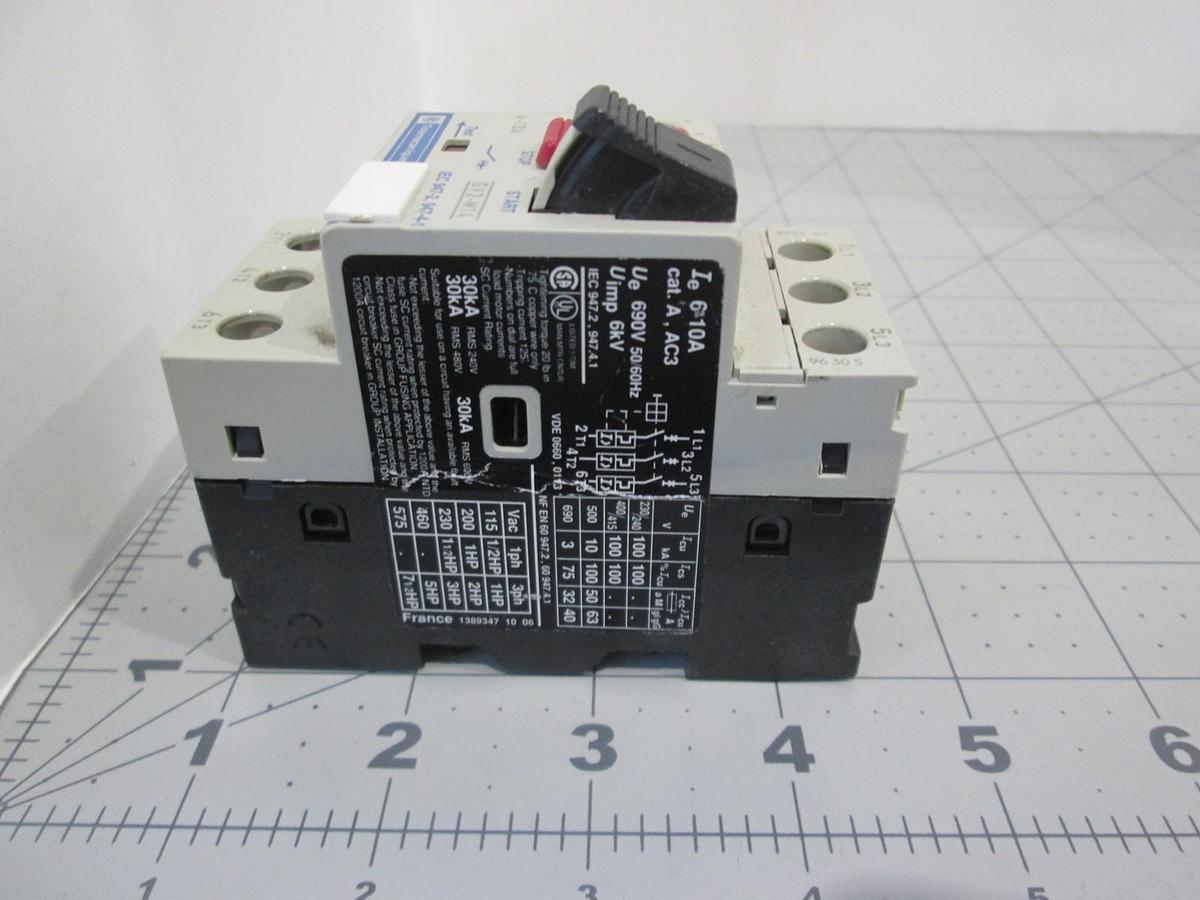 Used Telemecanique, GV2-M14, Manual Mode Starter Circuit, Used