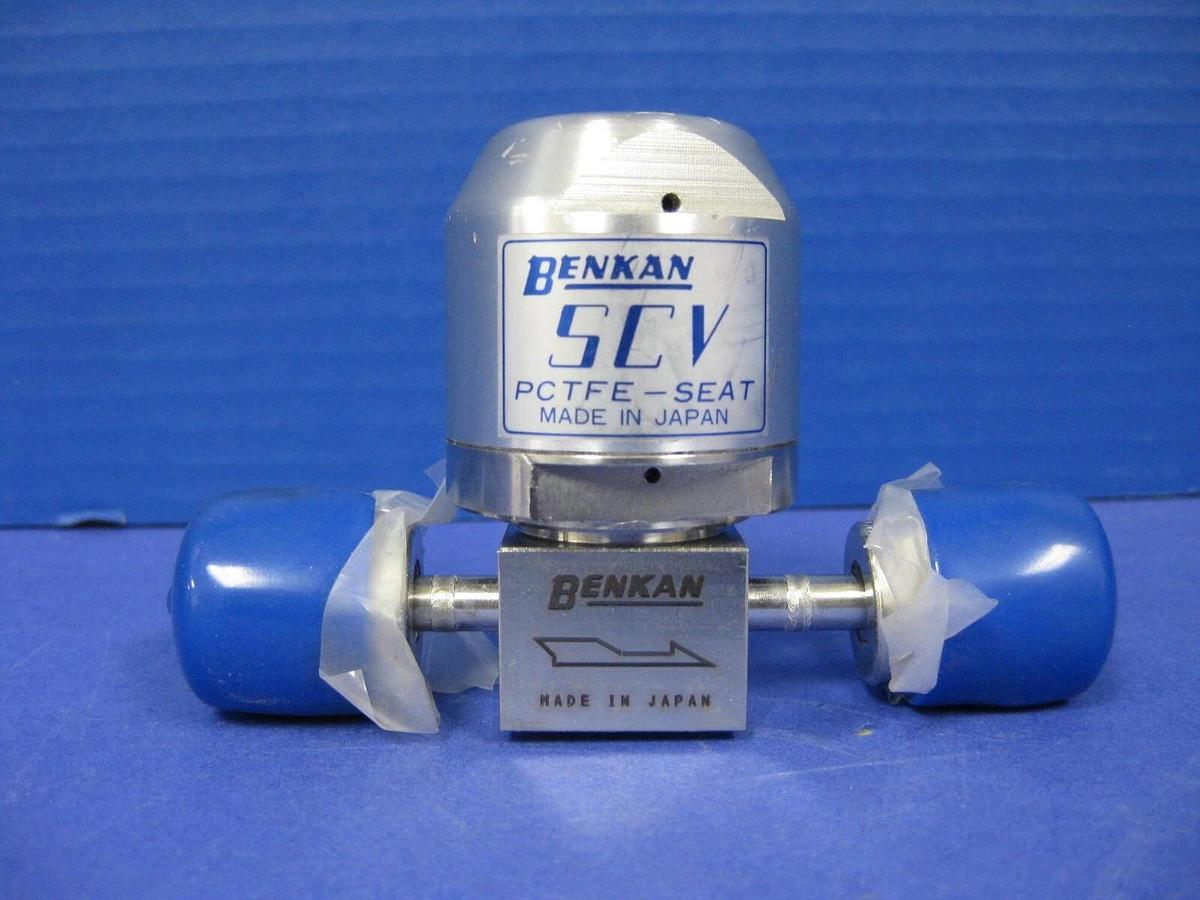 Used Benkan SCV PCTFE-Seat Pneumatic Valve, N.C., 10K-1/4", Used