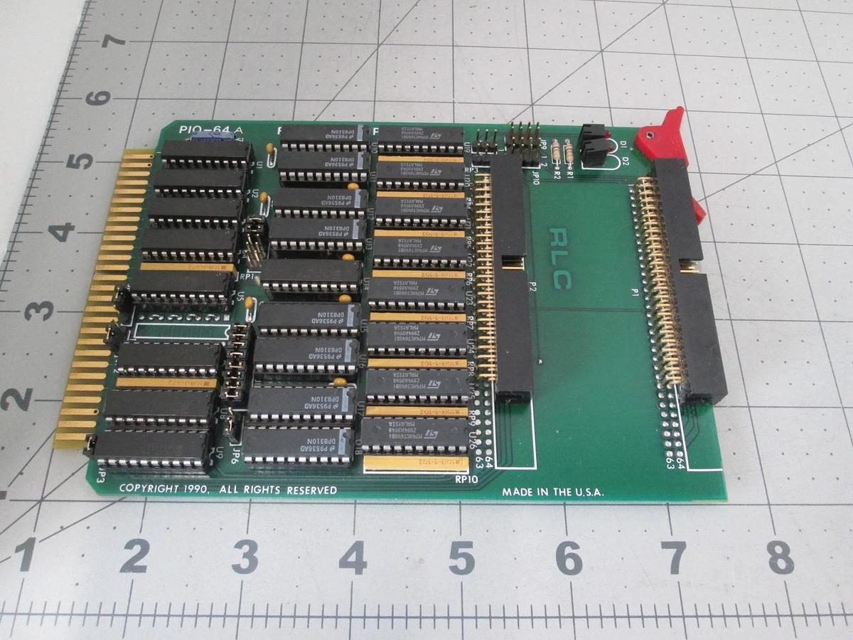 Used R.L.C Enterprises, PIO-64A, 906646-001, Input Configuration PCB Assy, Used