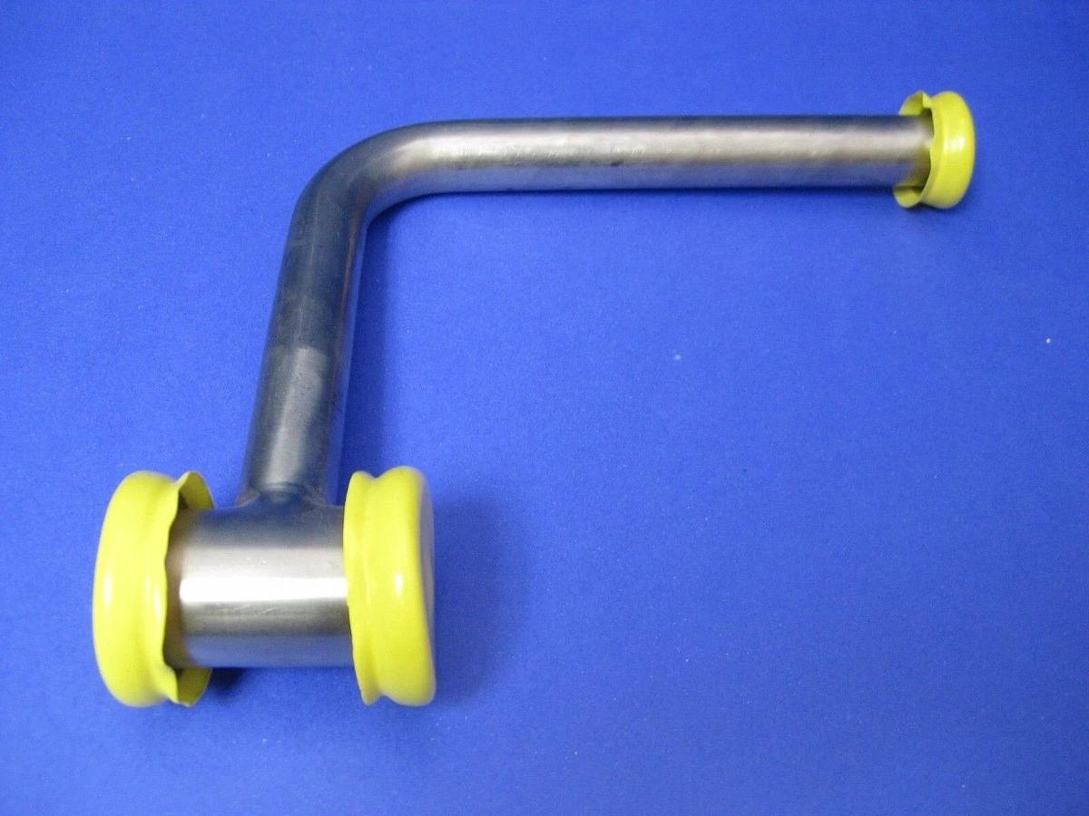 SS Vacuum Pipe, 90° Elbow w/ Tee, NW25 x NW40 x NW40, AMAT 0050-31694, New