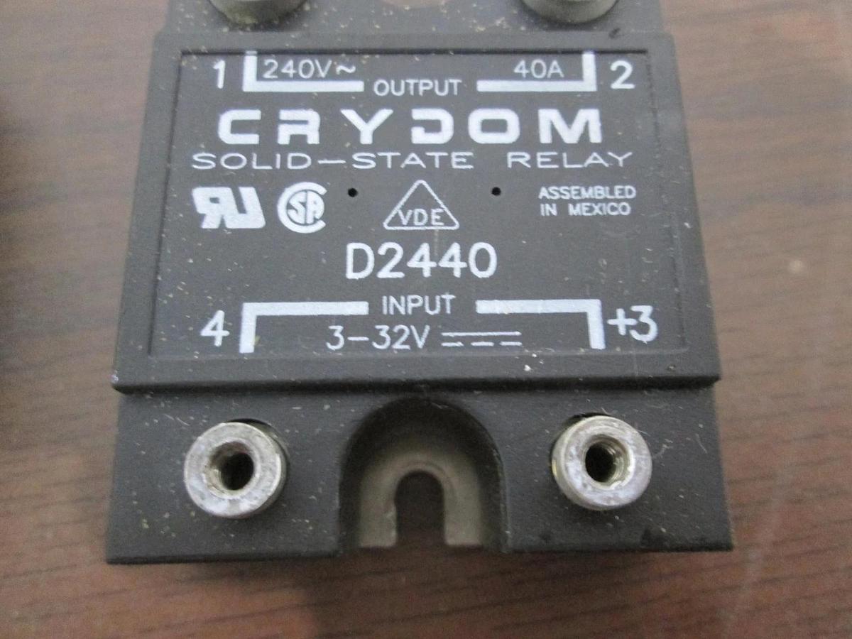 Used Crydom, D2440, Solid State Relay, Used, Lot of 2