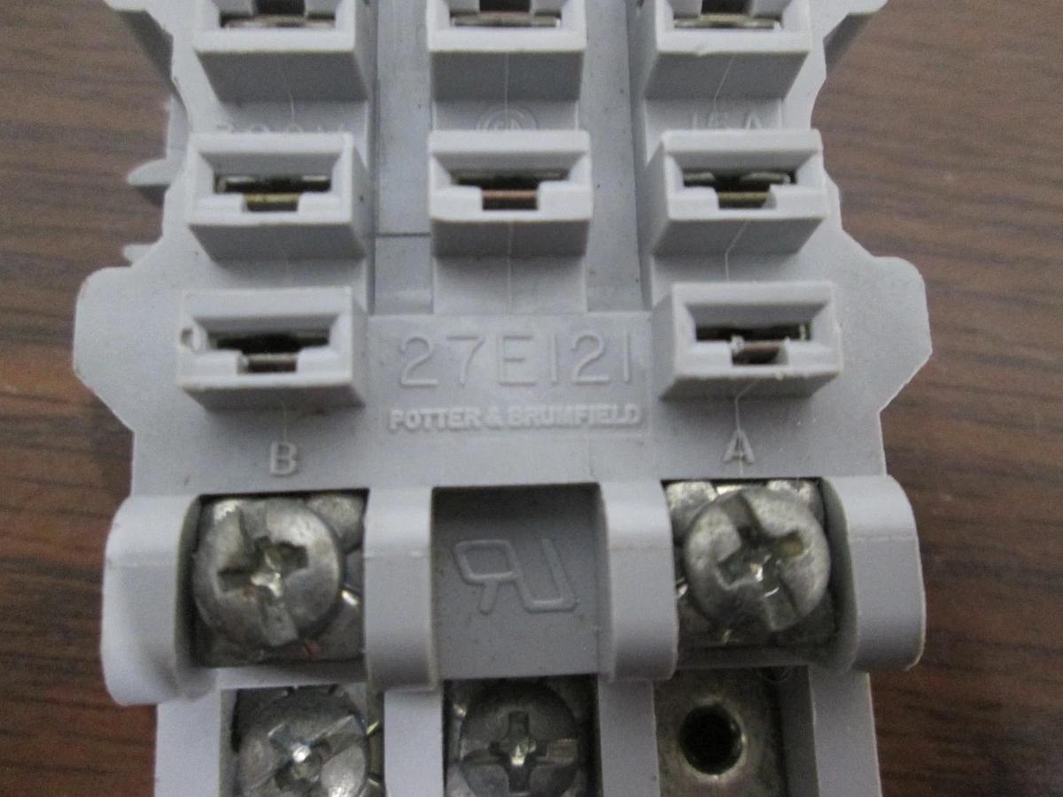Used Potter & Brumfield, 27E121, Relay Socket, Used, Lot of 9