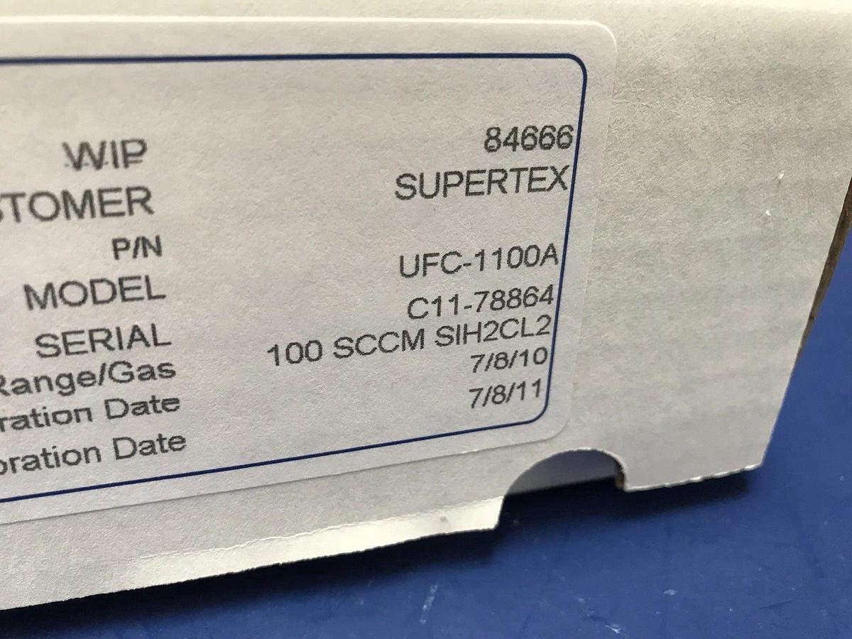 Used Unit UFC-1100A Mass Flow Controller SIH2CL2, 100 SCCM, Reburbished