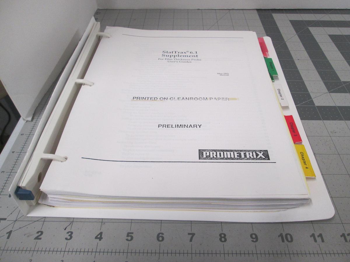Used Tencore, Prometrix, StatTrax 6.1 Supplement, User's Guide, Used