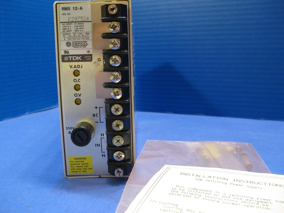 Used TDK Kepco RMX 12-A Switching Power Supply, New