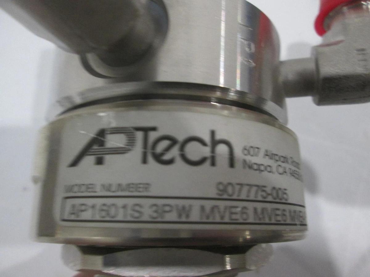 Used APTech, AP1601S 3PW MVE6 MVE6 MVE4 P, 3 Elbow Port Regulator, Used