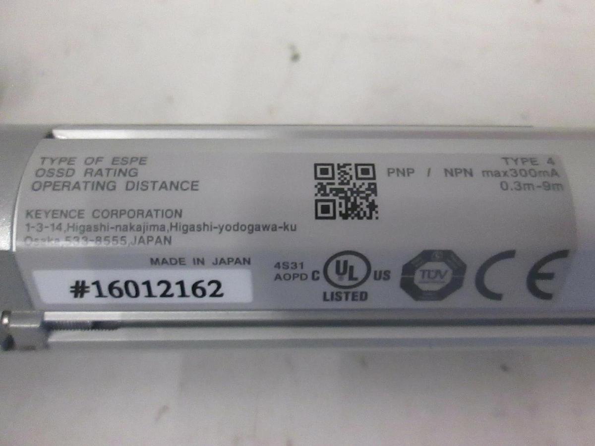 Used Keyence, SL-C16H-R, Safety Light Curtain, Used