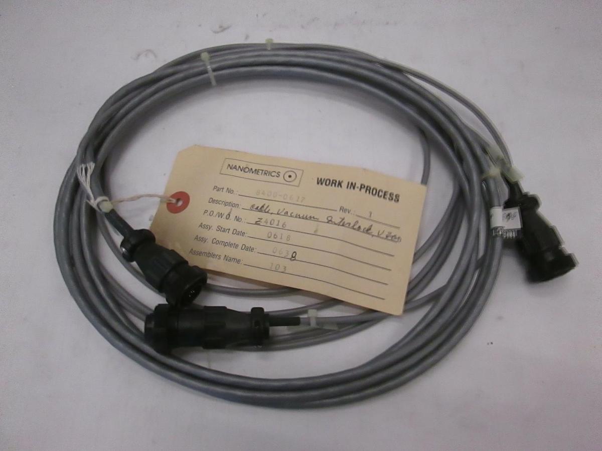 Used Nanometric Cable, Vacuum Interlock, V300, 8400-0617, Used