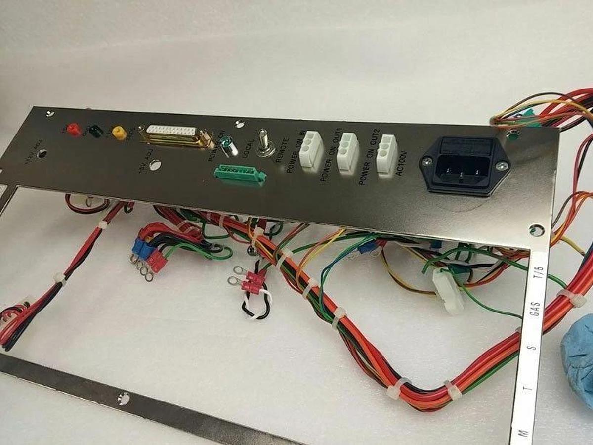 Used TEL Tokyo Electron Controls and Interconnect Panel with Harness for TS4000Z Unit