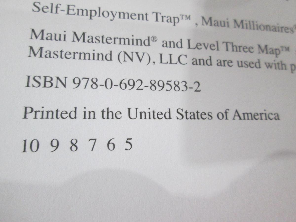 Used Build a Business Not a Job, ISBN 978-0-692-89583-2, Used 9780692895832