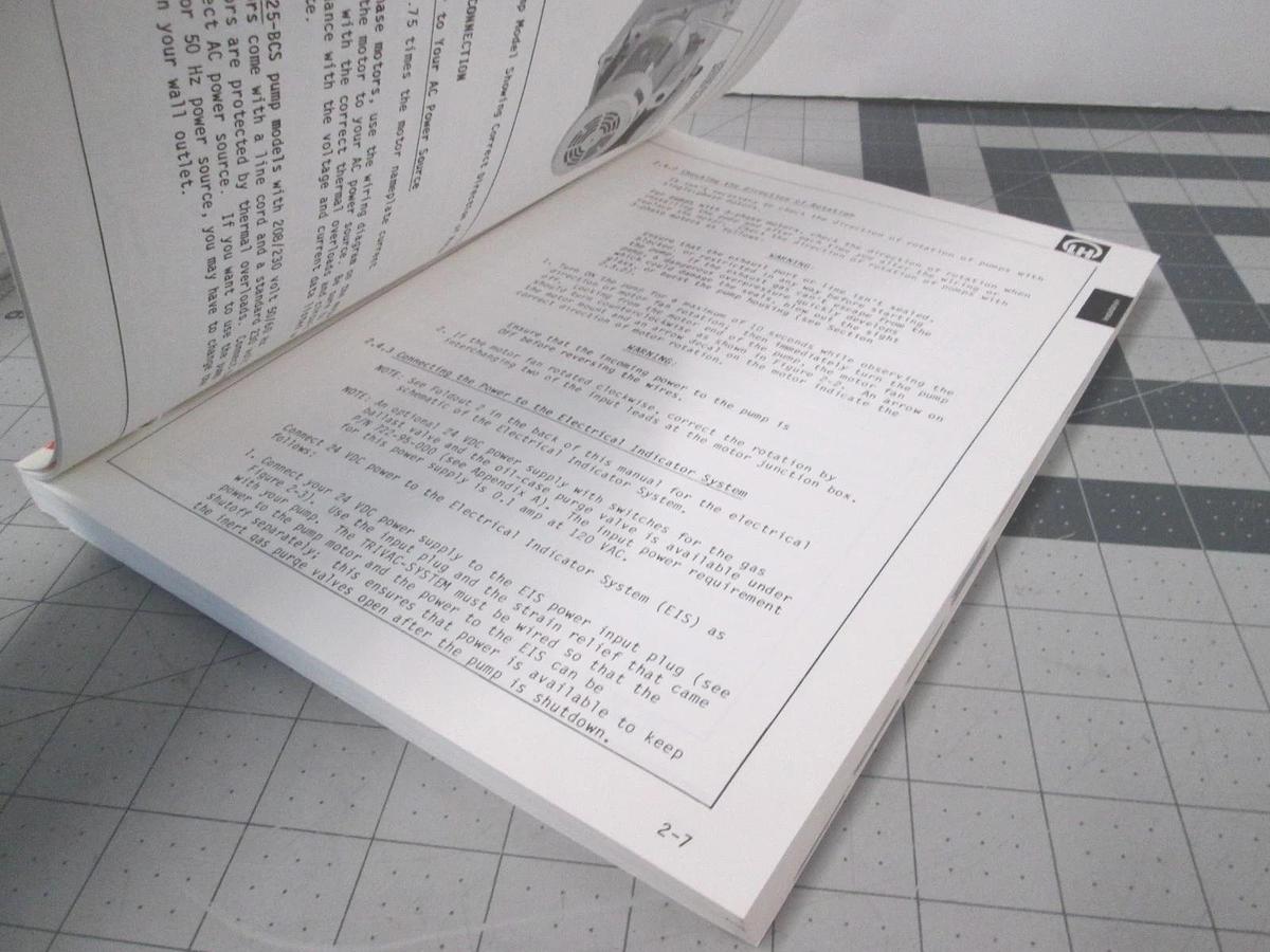 Used Leybold, Trivac BCS Modular Systems Manual, 722-78-028, Edition D, Used