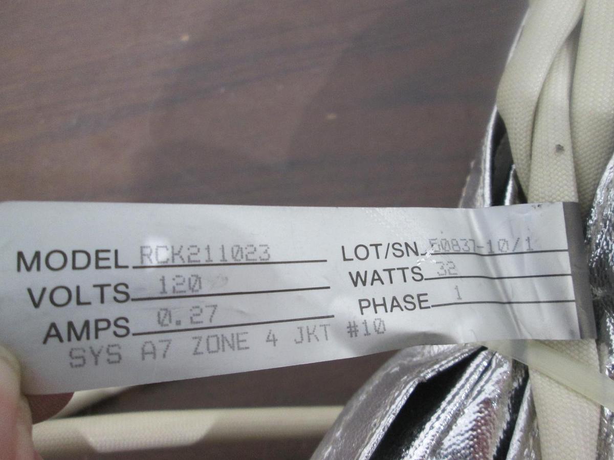 Used BriskHeat, RCK211023, Insulator Jacket, 120V, .27A, 32W, Single Phase, Used
