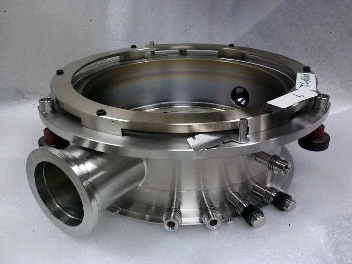 Used TEL Tokyo Electron LPCVD Process Chamber Manifold Right Side Ports, Alpha8s Used