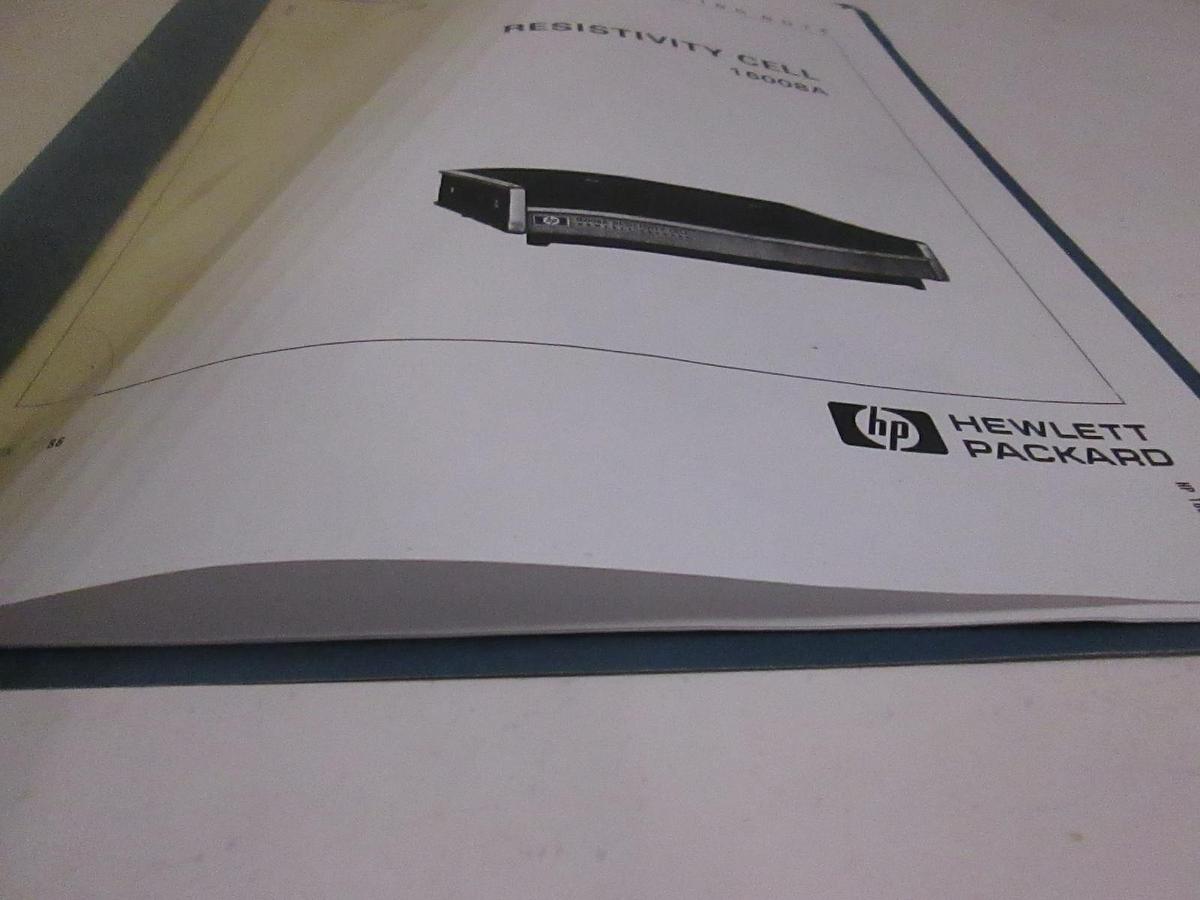 Used HP Resistivity Cell 16008A Operating Note, Used