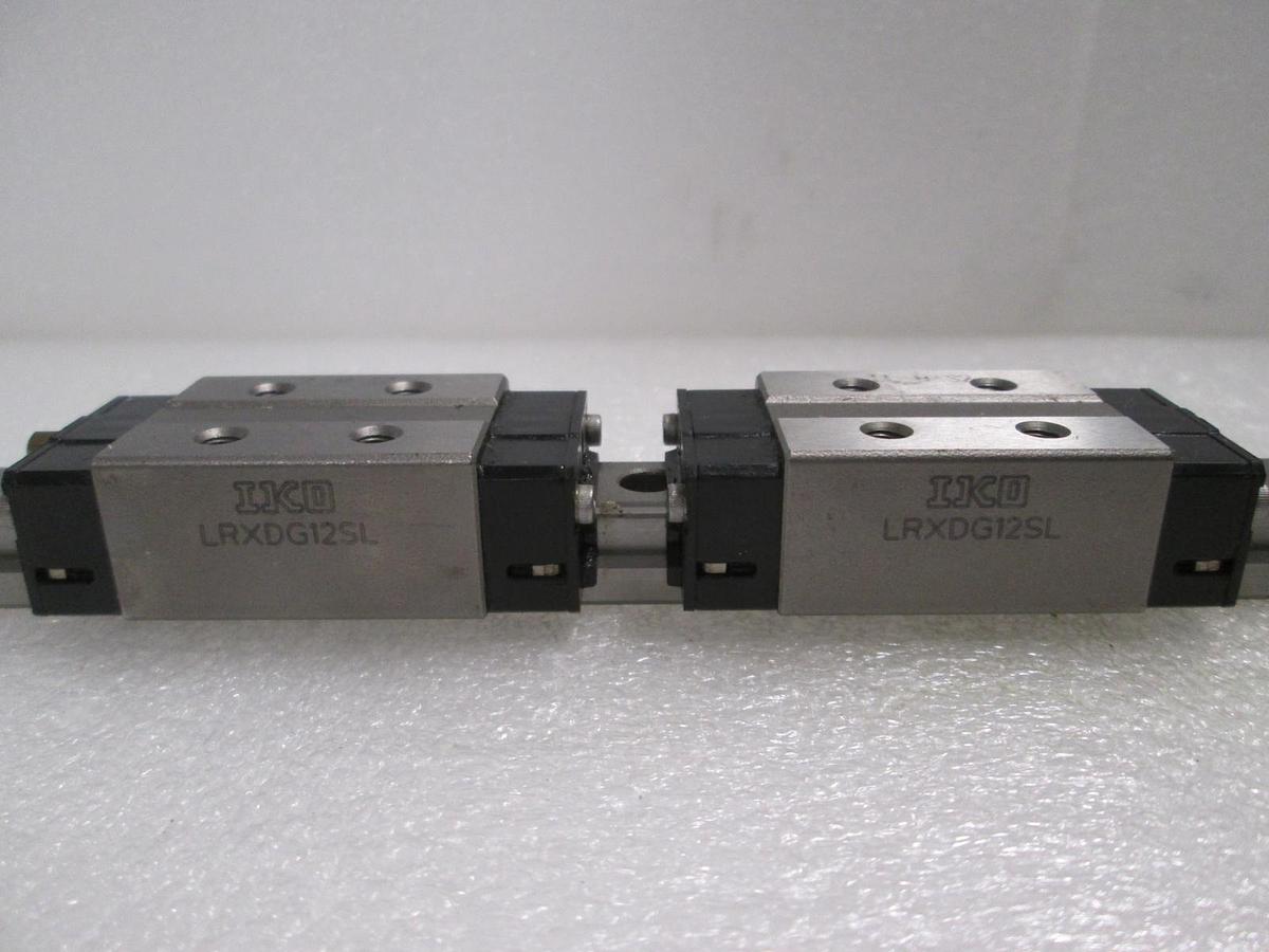 IKO, LRXDG12SL (2), Linear Bearing Guide Block w/ Guide Rail, New