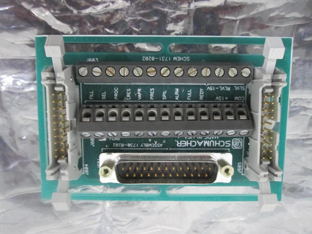 Used Schumacher, 1730-0202, Breakout Transfill PCB Assy, Used