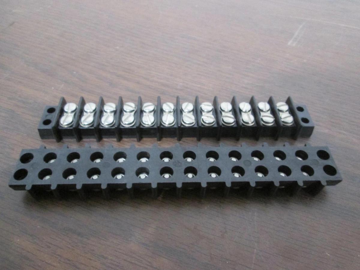 Used Cinch, 12 Position Terminal Block, Used, Lot of 2