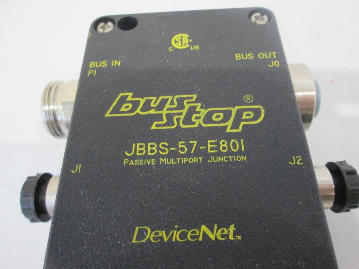 Used DeviceNet, Bus Stop, JBBS-57-E801, Passive Multiport Junction, Used