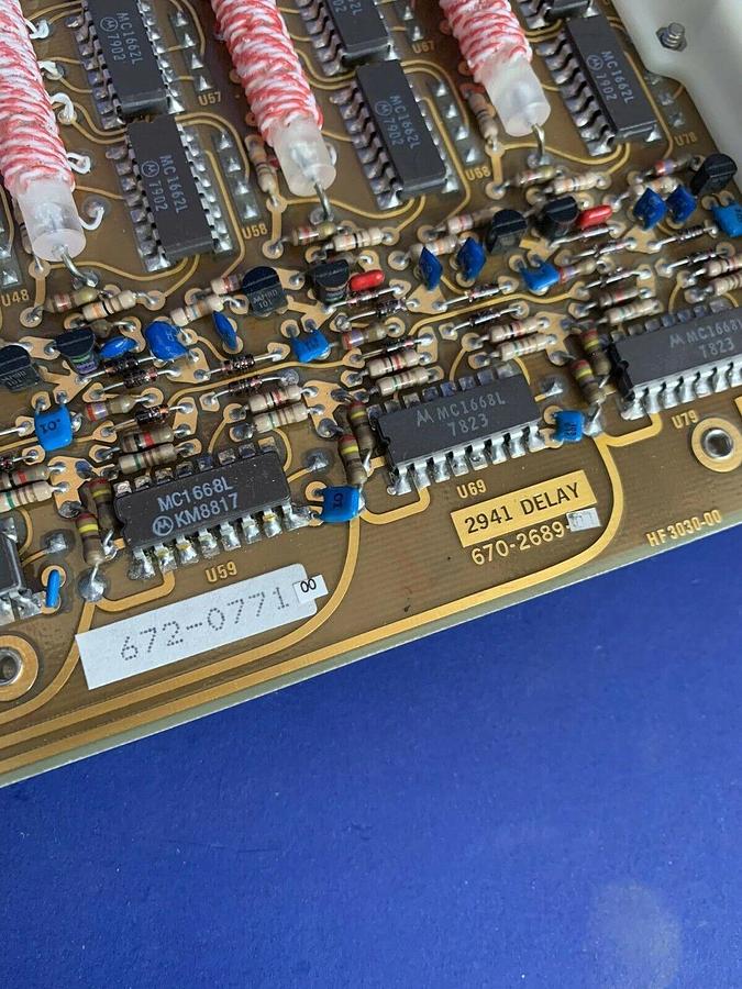 Used Tektronix 2941 Delay PCB Assy, 672-0771-00
